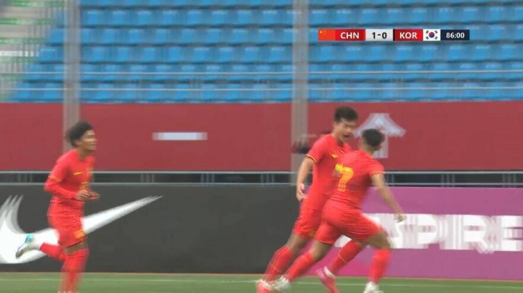 U22國足1-0韓國全場數(shù)據(jù)：控球率49%落后韓國，10射7正領(lǐng)先對手