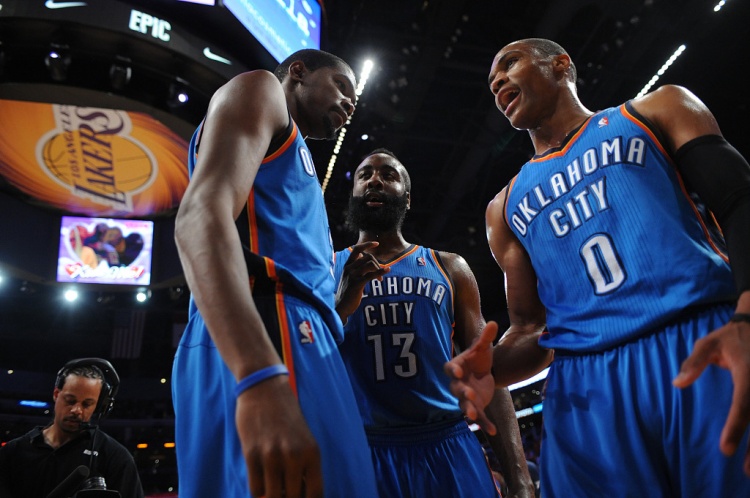 雷霆三少得分全部進(jìn)入歷史前20！他們是NBA歷史最大的如果嗎？